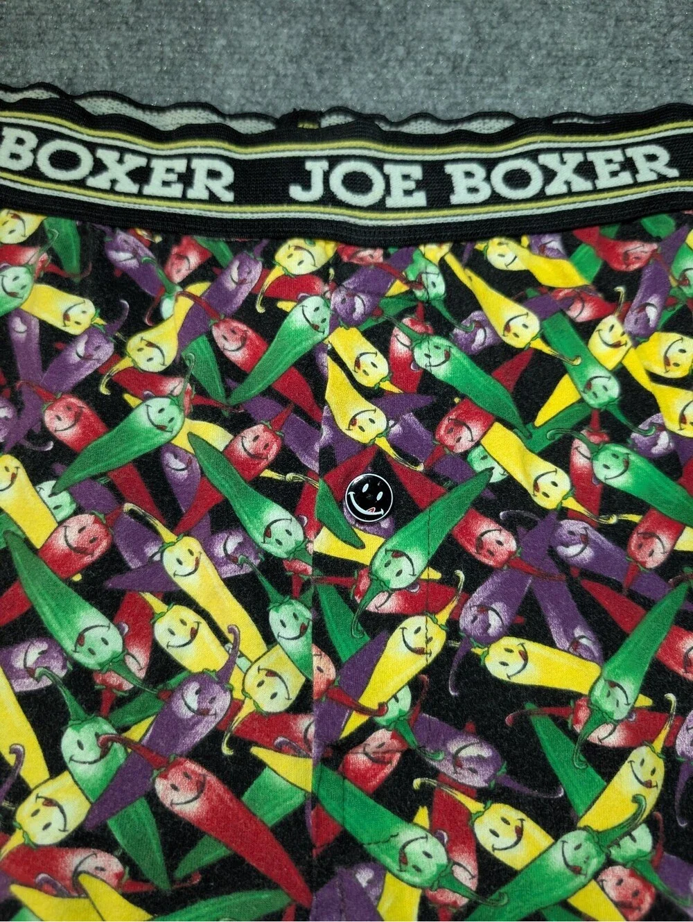 Joe Boxer Mens Medium 2 Hot 2 Handle Chili Pepper Print Pajama Pants Lounge Pant